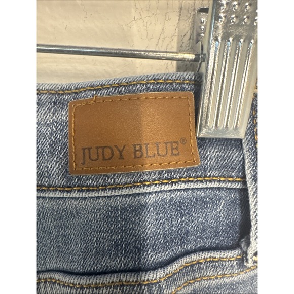 Judy Blue Women's High-Waist Double Button Wide-Leg Denim Jeans Size 7/28 - Picture 6 of 9